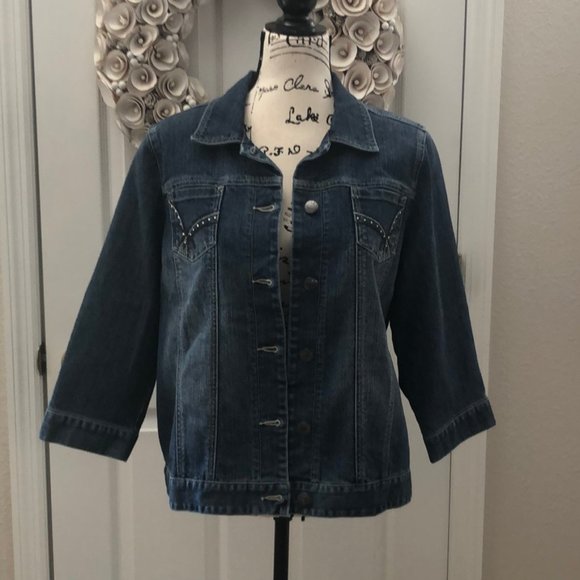 Chico's Jackets & Blazers - DONATED!!!Additions by Chico's denim casual jacket